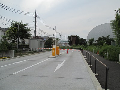 科学館駐車場ゲート